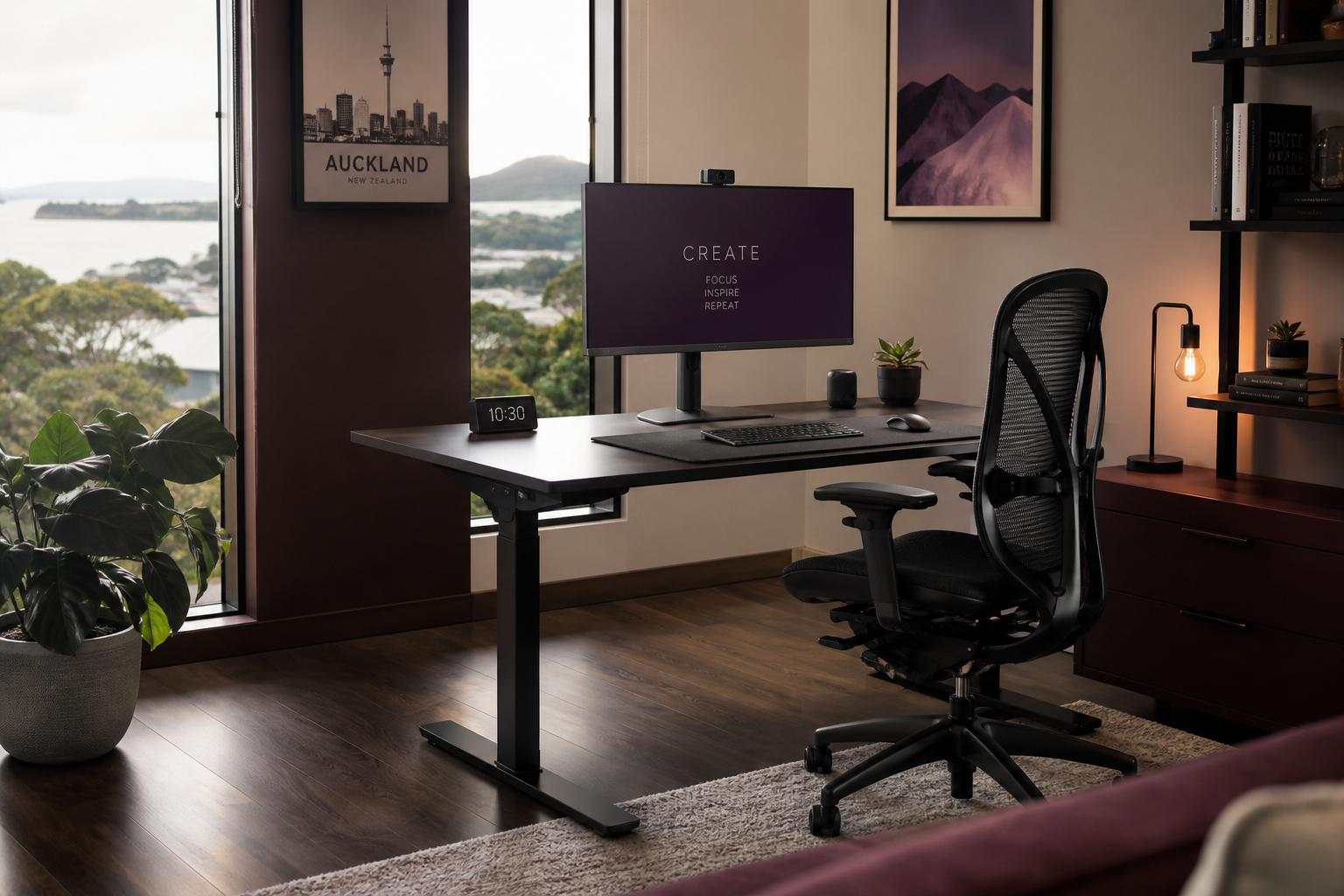 Filterwhelbowol ergonomic home office workspace setup